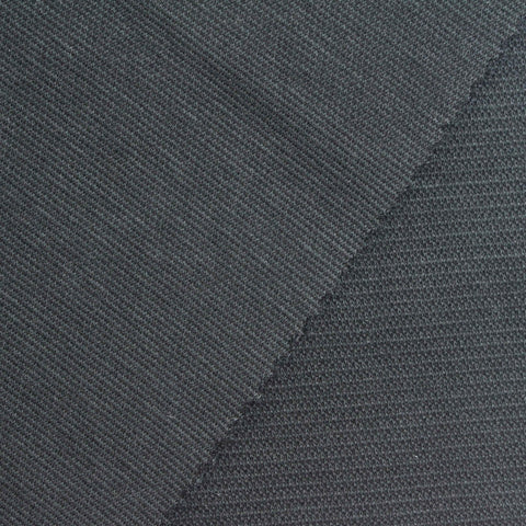 Dark Grey Marl Interlock Knit