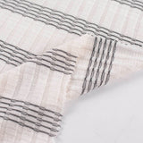 Dark Grey Stripes Rib Knit, Poly-Viscose — photo 2