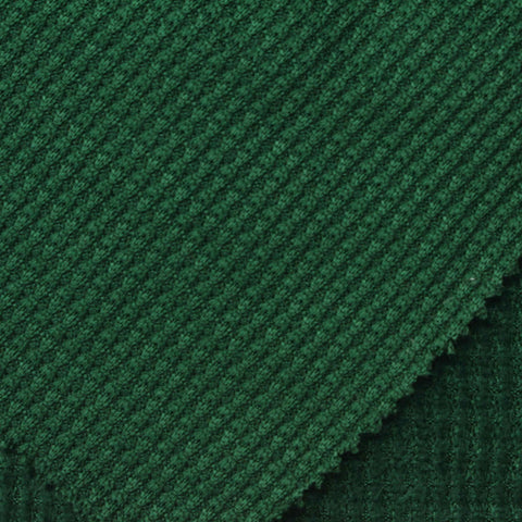 Polyester Stretch Waffle Knit Fabric, 210 gsm, 159 cm — Green