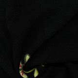 Cream Floral Linen-Look, Polyester — photo 2