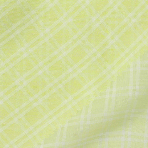 Pale Green Plaid Chiffon, Polyester