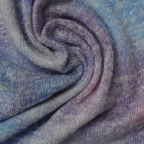 Polyester Viscose Stretch Chunky Knit Fabric, 235 gsm, 160 cm — Multi
