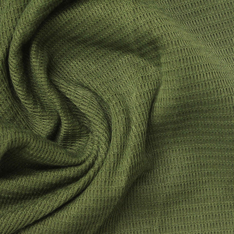 Polyester Cotton Interlock Knit Fabric, 240 gsm, 140 cm — Green