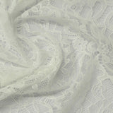 White Floral Lace, Nylon-Spandex — photo 2
