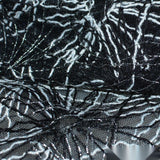 Black Abstract Mesh, Polyester — photo 2