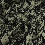 Black Abstract Jersey Knit, Cotton-Poly — photo 2