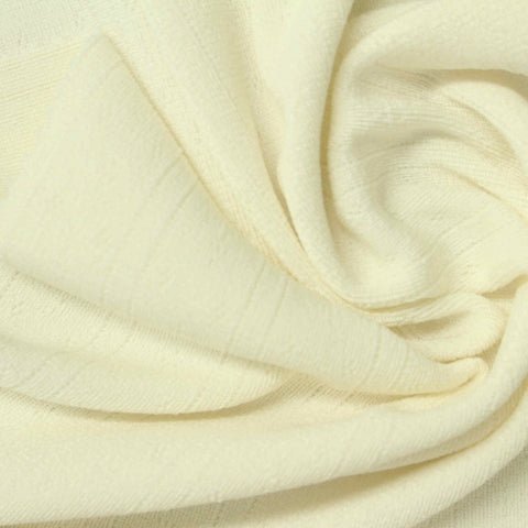 Jacquard Polyester Stretch Pointelle Knit Fabric, 310 gsm, 170 cm — Beige