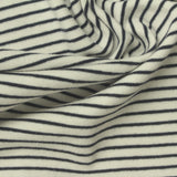 Dark Grey Horizontal-Stripe Rib Knit, Cotton — photo 2