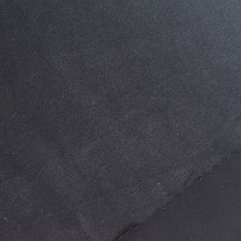 Brushed Nylon Stretch Warp Knit Fabric, 152 gsm, 160 cm — Black