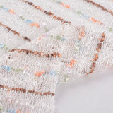 Brown Horizontal-Stripe Chunky Knit, Poly-Viscose — photo 2