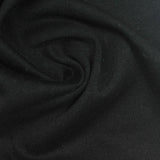 Brushed Polyester Cotton French Terry Fabric, 210 gsm, 160 cm — Black — photo 2