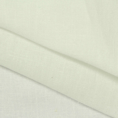 Viscose Linen Woven Fabric, 170 gsm — White, ref EF-251899