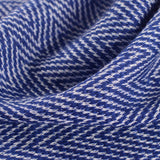 Blue Chevron Chunky Knit, Cotton-Poly — photo 2