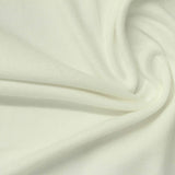 Cotton Viscose Stretch Rib Knit Fabric, 270 gsm, 125 cm — White — photo 2