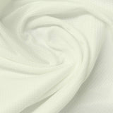 Polyester Stretch Birdseye Knit Fabric, 175 gsm, 152 cm — White — photo 2