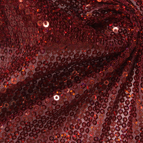 Burgundy Iridescent-Dot Knit, Polyester
