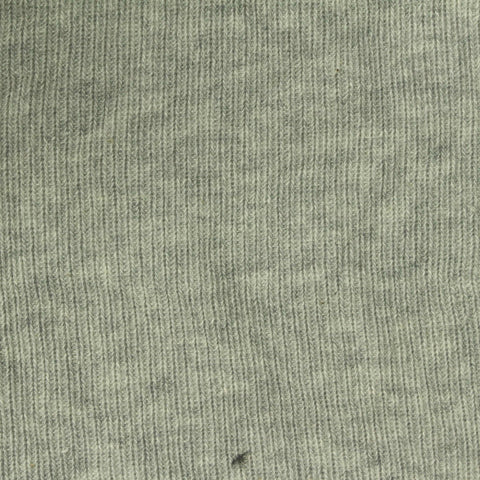 Light Grey Marl Rib Knit, Cotton, 181 gsm