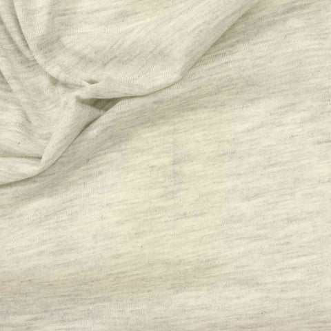 Light Grey Marl Jersey Knit, Poly-Cotton, 118 gsm
