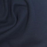 Cotton Polyester Stretch Rib Knit Fabric, 320 gsm, 170 cm — Navy — photo 2