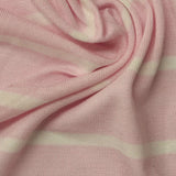 Pink Horizontal-Stripe Knit, Viscose — photo 2