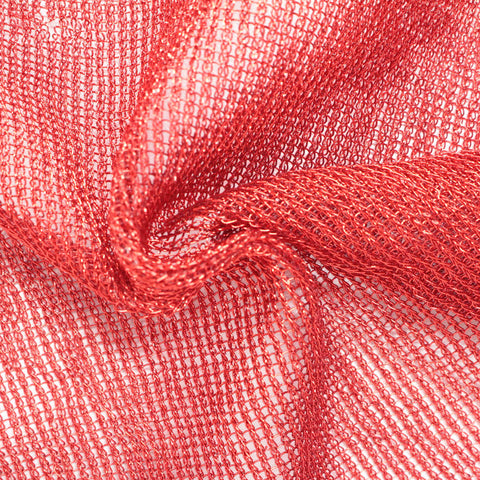 Chunky Knit Fabric, 292 gsm, 165 cm — Red