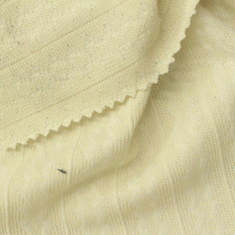 Light Yellow Diamond Jersey Knit, Polyester
