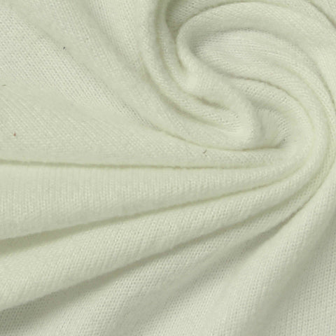 Brushed Polyester Stretch Chunky Knit Fabric, 160 gsm, 155 cm — Khaki