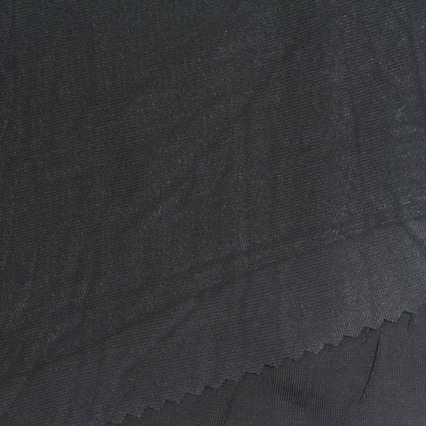 Viscose Stretch Jersey Knit Fabric, 260 gsm, 160 cm — Black
