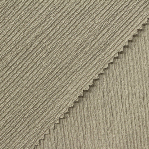 Polyester Stretch Crepe Fabric, 200 gsm, 145 cm — Khaki