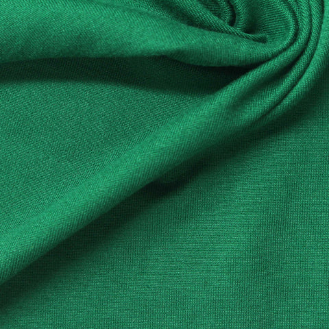 Brushed Polyester Stretch Milk Silk Knit Fabric, 200 gsm, 180 cm — Green