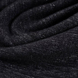 Cotton Polyester Stretch Chunky Knit Fabric, 405 gsm, 165 cm — Black — photo 2