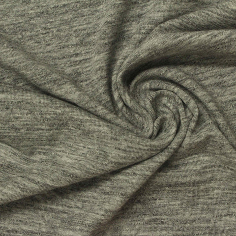 Grey Marl Knit, Cotton-Poly, 160 gsm
