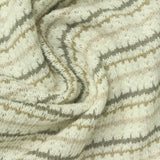 Cream Horizontal-Stripe Chunky Knit, Poly-Cotton — photo 2