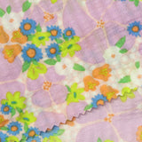 Blue Flowers Seersucker, Polyester — photo 2