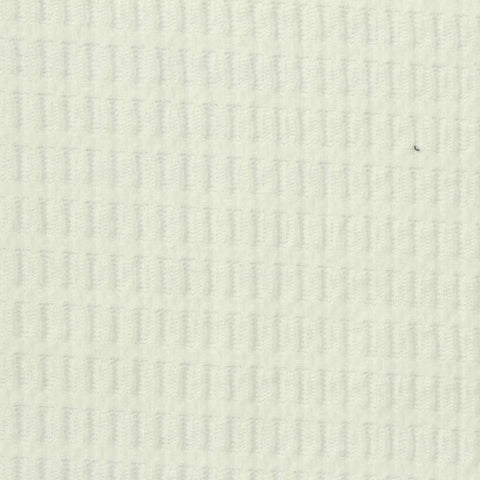 Jacquard Cotton Polyester Stretch Knit Fabric, 180 gsm, 165 cm — White