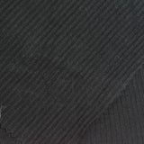 Viscose Stretch Rib Knit Fabric, 285 gsm, 130 cm — Black — photo 2