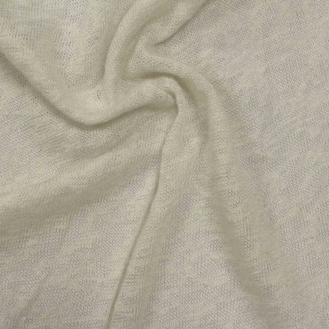 Light Beige Marl Chunky Knit, Viscose-Poly, 157 gsm