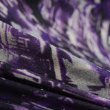 Purple Abstract-Brushstroke Knit, Polyester — photo 2