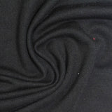 Polyester Viscose Stretch French Terry Fabric, 240 gsm, 160 cm — Black — photo 2