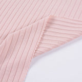 Viscose Stretch Rib Knit Fabric, 185 gsm, 115 cm — Pink — photo 2