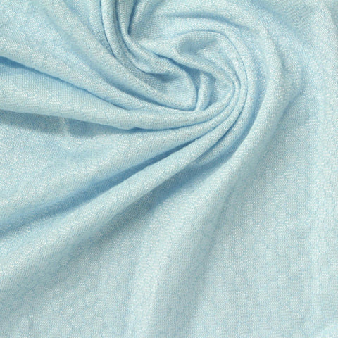 Light Blue Tone-on-Tone Jacquard, Modal-Poly