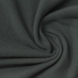 Brushed Polyester Stretch Rib Knit Fabric, 300 gsm, 120 cm — Grey — photo 2
