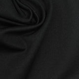 Polyester Stretch Interlock Knit Fabric, 195 gsm, 160 cm — Black — photo 2