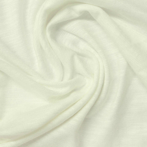 Slub Modal Cotton Stretch Jersey Knit Fabric, 145 gsm, 165 cm — Beige