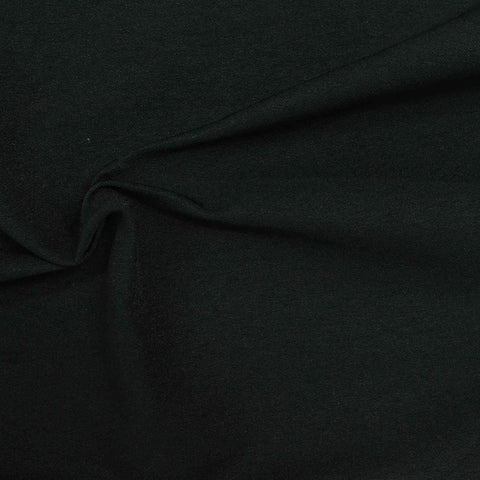 Viscose Nylon Stretch Bengaline Fabric, 255 gsm — Black, ref EF-213302