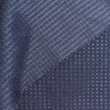 Navy Dots Waffle Knit, Polyester — photo 2
