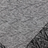 Black Zigzag Jacquard, Viscose-Poly — photo 2
