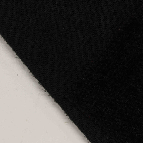 100% Polyester Chenille Fabric, 401 gsm, 165 cm — Black