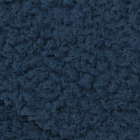 100% Polyester Sherpa Fleece Fabric, 305 gsm, 195 cm — Navy