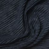 Dark Navy Horizontal-Line Plissé, Polyester — photo 2